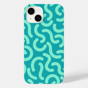 Coque Pour iPhone 14 Lignes arrondies Motifs sans fil