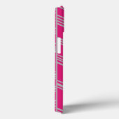 Coques Case-Mate iPhone Lignes Art Déco Fuchsia (Verso / Droite)