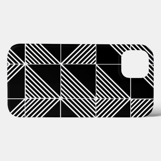 Coques Case-Mate iPhone Lignes Art Déco Noir (Verso (horizontal))