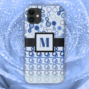 Case-Mate iPhone Case Lignes de boucle avec cachemire hybride Blue Ombre