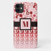 Coques Case-Mate iPhone Lignes de boucle avec cachemire hybride rose à rou (Dos)