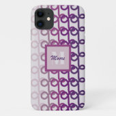 Coques Case-Mate iPhone Lignes de boucle - Boîtier téléphonique violet Omb (Dos)