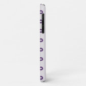 Coques Case-Mate iPhone Lignes de boucle - Boîtier téléphonique violet Omb (Dos/Gauche)