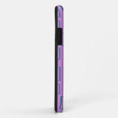 Coques Case-Mate iPhone Lignes de circuits turquoises (Dos/Droite)