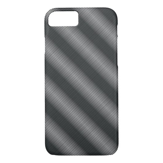Coques Case-Mate iPhone Lignes de gris noir et blanc ultra minces (Dos)