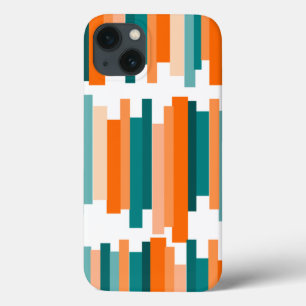 Case-Mate iPhone Case Lignes décalées - Turquoise et orange