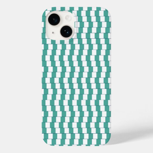 Coques Case-Mate iPhone Lignes déroutantes turquoise (Verso)