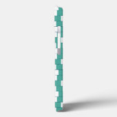 Coques Case-Mate iPhone Lignes déroutantes turquoise (Verso / Gauche)