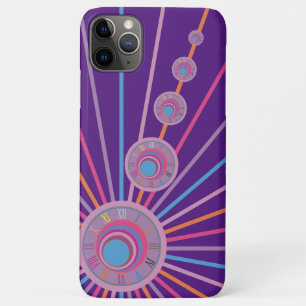 Case-Mate iPhone Case Lignes d'horloge Surréaliste Psychédélique Coloré