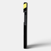 Coques Case-Mate iPhone Lignes diagonales initiales personnalisées en noir (Verso / Gauche)