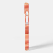 Coques Case-Mate iPhone Lignes dynamiques de dégradé orange Nom élégant (Verso / Gauche)