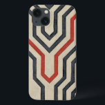 Case-Mate iPhone Case Lignes graphiques orange et bleu<br><div class="desc">Des lignes graphiques orange et bleu traversent cette pièce de Chariklia Zarris. La ligne orange traverse la majeure partie du travail,  tandis que les lignes bleues ont un motif discernable. Achetez la vôtre dès aujourd'hui !</div>