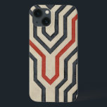 Case-Mate iPhone Case Lignes graphiques orange et bleu<br><div class="desc">Des lignes graphiques orange et bleu traversent cette pièce de Chariklia Zarris. La ligne orange traverse la majeure partie du travail,  tandis que les lignes bleues ont un motif discernable. Achetez la vôtre dès aujourd'hui !</div>