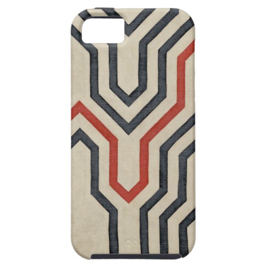 Coques Case-Mate iPhone Lignes graphiques orange et bleu (Dos)