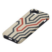 Coques Case-Mate iPhone Lignes graphiques orange et bleu (Bas)