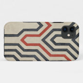 Coques Case-Mate iPhone Lignes graphiques oranges et bleues (Dos (Horizontal))