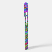 Coques Case-Mate iPhone Lignes incurvées de l'arc-en-ciel de néon funky (Verso / Gauche)