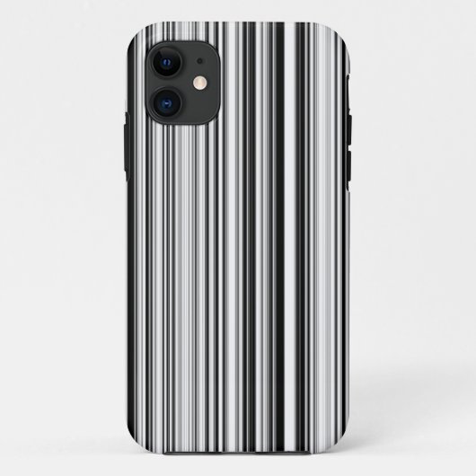 Coques Case-Mate iPhone Lignes noires et blanches (Dos)