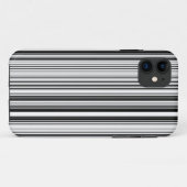 Coques Case-Mate iPhone Lignes noires et blanches (Dos (Horizontal))