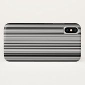 Coques Case-Mate iPhone Lignes noires et blanches (Dos (Horizontal))