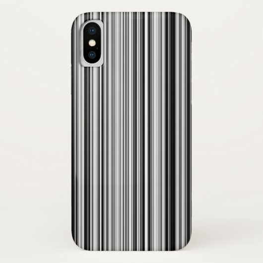 Coques Case-Mate iPhone Lignes noires et blanches (Dos)