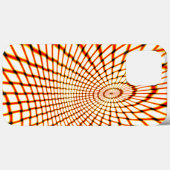 Coques Case-Mate iPhone Lignes orange croisées torsadées formant cercle pe (Verso (horizontal))