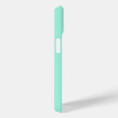 Coques Case-Mate iPhone Lignes rayées bleu pastel clair et gris (Verso / Droite)