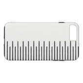 Coques Case-Mate iPhone Lignes Tribales Africaines Modernes Cuir Blanc (Dos (Horizontal))