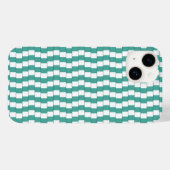 Coques Case-Mate iPhone Lignes turquoise déroutantes (Verso (horizontal))
