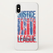 Coques Case-Mate iPhone Ligue de Justice | Blue & Red Group Pop Art (Dos)