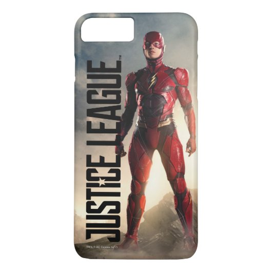 Coques Case-Mate iPhone Ligue de Justice | Le Flash Sur Le Champ De Batail (Dos)