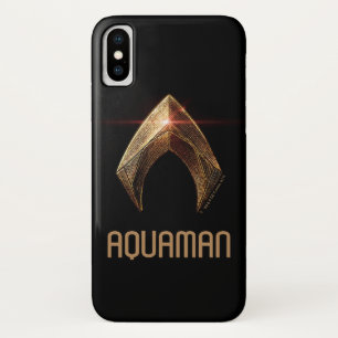 Case-Mate iPhone Case Ligue de Justice   Symbole d'aquaman métallique
