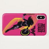 Coques Case-Mate iPhone Ligue de Justice | Wonder Woman Icon Silhouette (Dos (Horizontal))