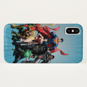 Coques Case-Mate iPhone Ligue de la justice - Groupe 2 (Dos (Horizontal))