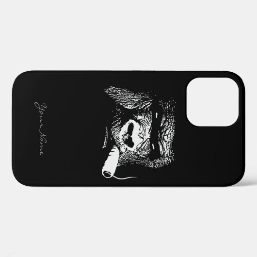 Coques Case-Mate iPhone Like a Boss Smoking Gorilla Custom (Verso (horizontal))