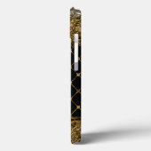 Coques Case-Mate iPhone Lil Bunny dans le Monogramme du jardin (Verso / Gauche)