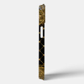 Coques Case-Mate iPhone Lil Bunny dans le Monogramme du jardin (Verso / Droite)