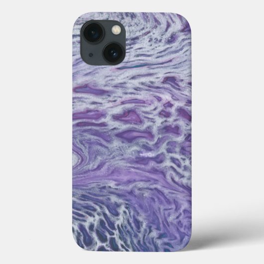 Coques Case-Mate iPhone Lilac Acrylique Pourrissant L'Art Fluide Abstrait (Verso)