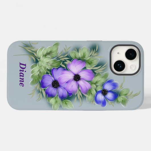 Coques Case-Mate iPhone Lilac décoratif (Verso (horizontal))
