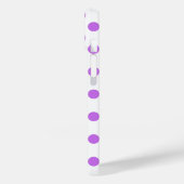 Coques Case-Mate iPhone Lilac et pois blancs (Verso / Gauche)