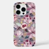 Coques Case-Mate iPhone Lilac Floral Pattern  (Verso)