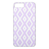 Coques Case-Mate iPhone Lilac motif de diamants violet et blanc (Dos)