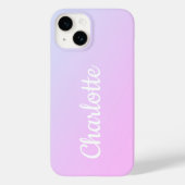 Coques Case-Mate iPhone Lilac Ombre moderne personnalisé (Verso)