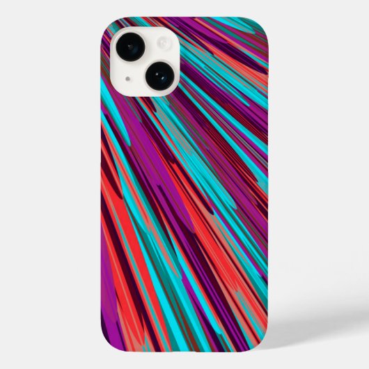 Coques Case-Mate iPhone Lilac Orange Turquoise Abstrait Géométrique (Verso)