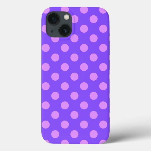 Coques Case-Mate iPhone Lilac pois sur periwinkle Coque-Mate iPhone ca (Verso)