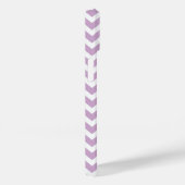 Coques Case-Mate iPhone Lilac Purple et Grey Chevron sur mesure Monogramme (Verso / Droite)