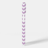 Coques Case-Mate iPhone Lilac Purple et Mint Chevron Monogramme (Verso / Droite)