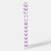 Coques Case-Mate iPhone Lilac Purple et Mint Chevron Monogramme (Verso / Gauche)