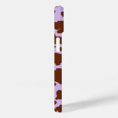 Coques Case-Mate iPhone Lilac Purple moderne et peau Brown de vache Imprim (Verso / Droite)