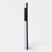 Coques Case-Mate iPhone Lilac violet et blanc bonbons rayures (Dos/Gauche)